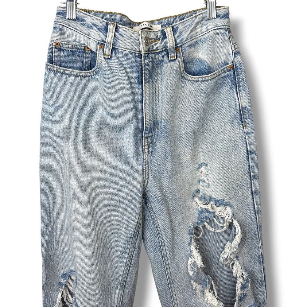 PacSun Eco Light Blue Wash 90's Boyfriend Distressed Baggy Relaxed Jeans Size 26 - Picture 3 of 7